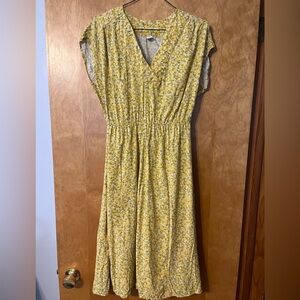 Yellow Floral Old Navy Dress